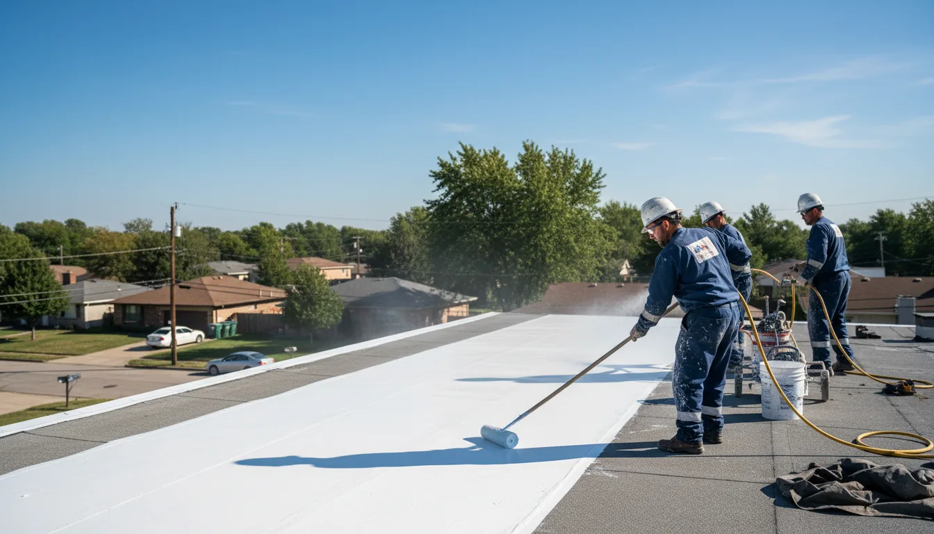 Commercial roof coating in Monett, MO near me